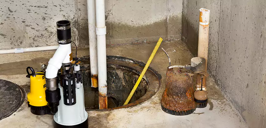 Installing Sump Pump in Finished Basement in Chino, CA